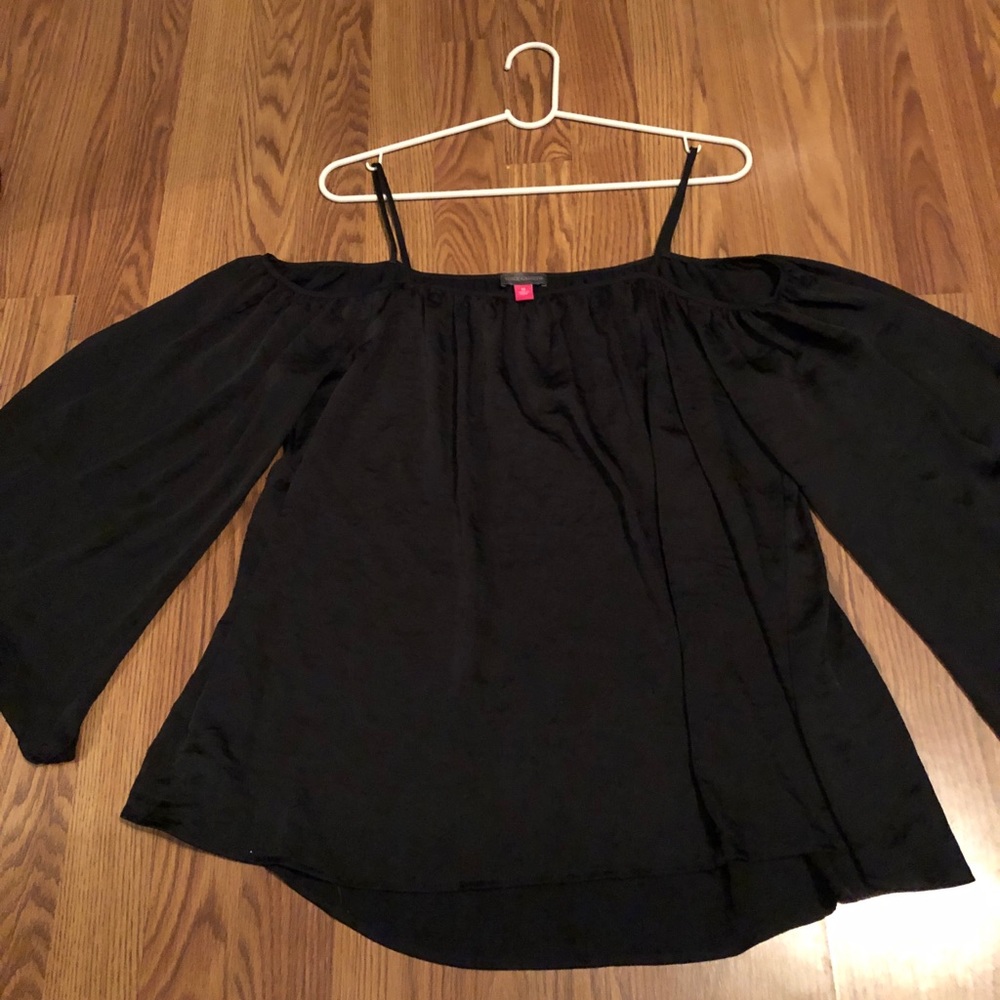 Black silk top